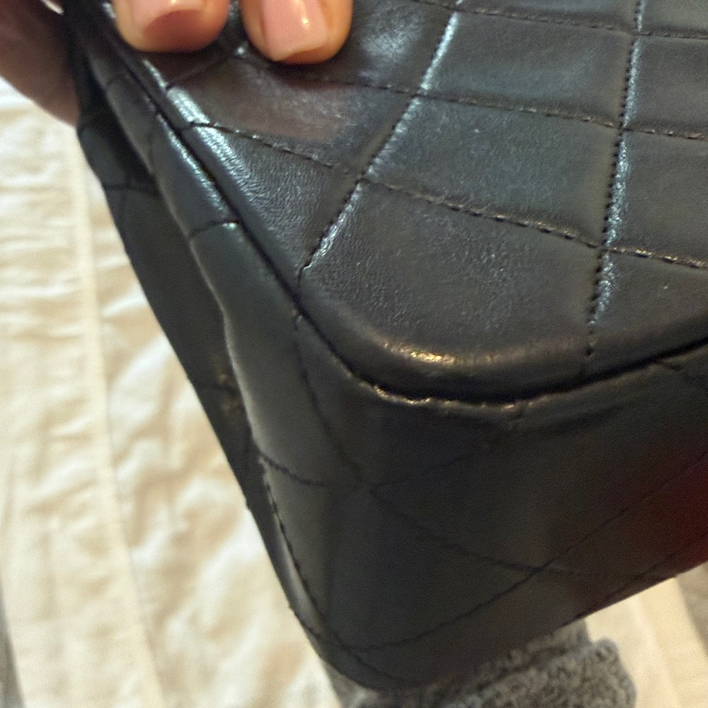 Series 1 Chanel Vintage Black Lambskin Full Flap Mini Bag - Picture 16 of 16
